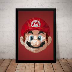 Quadro Decorativo Arte Super Mario Bros Poster Moldurado