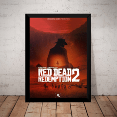 Quadro Red Dead Redemption 2 Game Arte Poster Moldurado