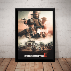 Quadro Game Red Dead Redemption 2 Arte Poster Moldurado