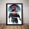 Quadro Game Cyberpunk 2077 Arte Poster Moldurado