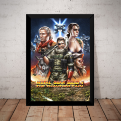 Quadro Metal Gear Game Arte Tipo Retro Poster Moldurado