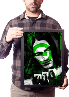 Quadro Type O Negative Arte Peter Steele Pôster Moldurado