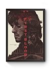 Quadro Arte Rambo Fisrt Blood Poster Moldurado