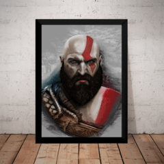 Quadro Decorativo Kratos Game Arte God Of War 4
