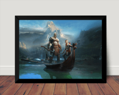 Quadro Decorativo Game Arte God Of War 4 Ps4