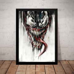 Quadro Decorativo Venom vilão Homem Aranha Hq Arte