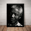 Quadro Nelson Mandela Foto Poster Com Moldura