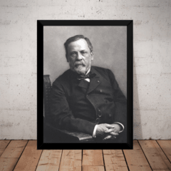 Quadro Decorativo Louis Pasteur Cientista Arte Moldurada