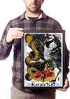 Quadro Arte Karatê Kid Cobra Kai Arte Filme Poster Moldurado