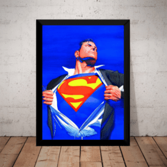 Quadro Superman Alex Ross Arte Hq Poster Com Moldura