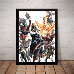 Quadro Vingadores Marvel Hq Arte De Alex Ross