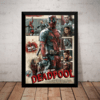 Quadro Poster Deadpool Arte Tipo Retro Hq Comic Geek