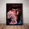 Quadro Decorativo Gambit X-men Cartas Naipes Poster Moldurado