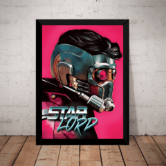 Quadro Star-lord Guardioes Da Galaxia Arte Poster Moldurado