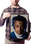 Quadro Decorativo XXXTENTACION Foto Moldurada