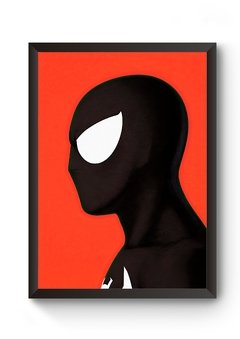 Quadro Arte Homem Aranha Uniforme Negro Poster
