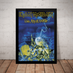 Quadro Decorativo Banda Iron Maiden Live After Death