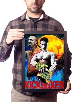 Quadro Van Damme Kickboxer Pop Arte