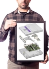 Quadro Foto Video Game Super Nintendo Poster Moldurado