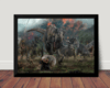 Quadro Decorativo Filme Jurassic World Reino ameaçado