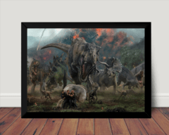 Quadro Decorativo Filme Jurassic World Reino ameaçado