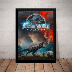 Quadro Filme Jurassic World Reino ameaçado 42x29cm