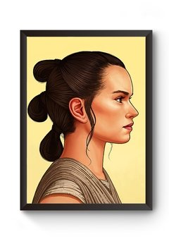 Quadro Arte Star Wars Rey Poster