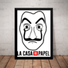 Quadro Decorativo Serie La Casa De Papel Poster Com Moldura