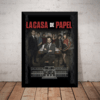 Quadro Decorativo La Casa De Papel Poster Moldurado