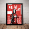 Quadro Decorativo La Casa De Papel Arte Poster Moldurado