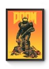 Quadro Arte Doom Poster Moldurado