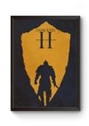 Quadro Minimalista Game Dark Souls 2 Poster Moldurado