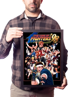 Quadro The King of Fighters '98 Game Arte Poster Moldurado