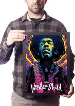 Poster com Moldura A3 Jimi Hendrix