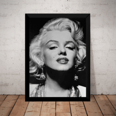 Quadro Decorativo Foto Marilyn Monroe Poster Moldurado