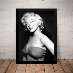 Quadro Decorativo Marilyn Monroe Arte Poster Com Moldura