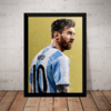 Quadro Decorativo Lionel Messi Futebol Arte Copa 2018