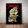 Poster Com Moldura Banda Metallica Quadro 44x32cm