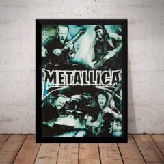 Quadro Banda Metallica Poster Com Moldura 44x32cm