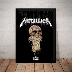 Quadro Banda Metallica One Poster Com Moldura 44x32cm