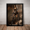 Quadro Mulher Maravilha Gal Gadot Poster Com Moldura