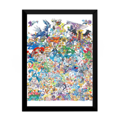 Kit Quadro Decorativo personalizados pokemon 44x32xm