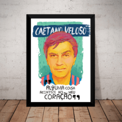 Quadro Musica Caetano Veloso Mpb Arte Poster Moldurado