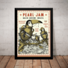 Quadro Banda Pearl Jam Arte Show Brasil Cartaz Moldurado