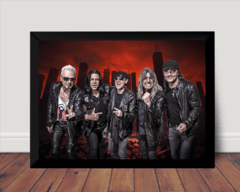 Quadro Banda Scorpions Rock Foto Arte Poster Moldurado