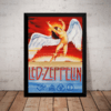 Quadro Led Zeppelin Banda Rock Poster Moldurado