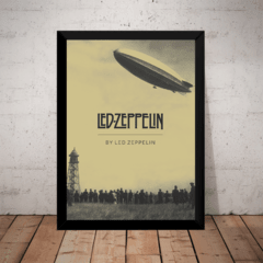 Quadro Led Zeppelin Banda Rock Foto Arte Poster Moldurado