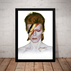 Quadro David Bowie Aladdin Sane Arte Poster Moldurado
