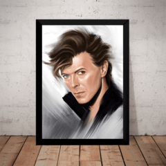 Quadro Decorativo David Bowie Arte Poster Moldurado