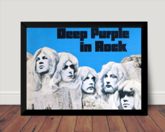 Quadro Banda Deep Purple In Rock Arte Poster Moldurado
